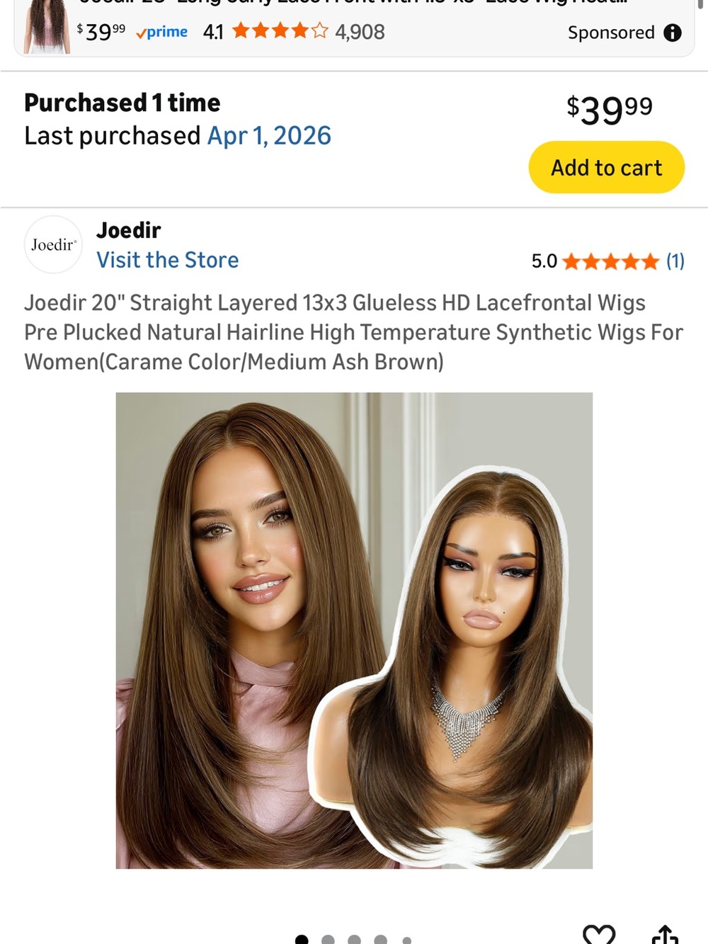 Layered wig - Picture 2 of 4